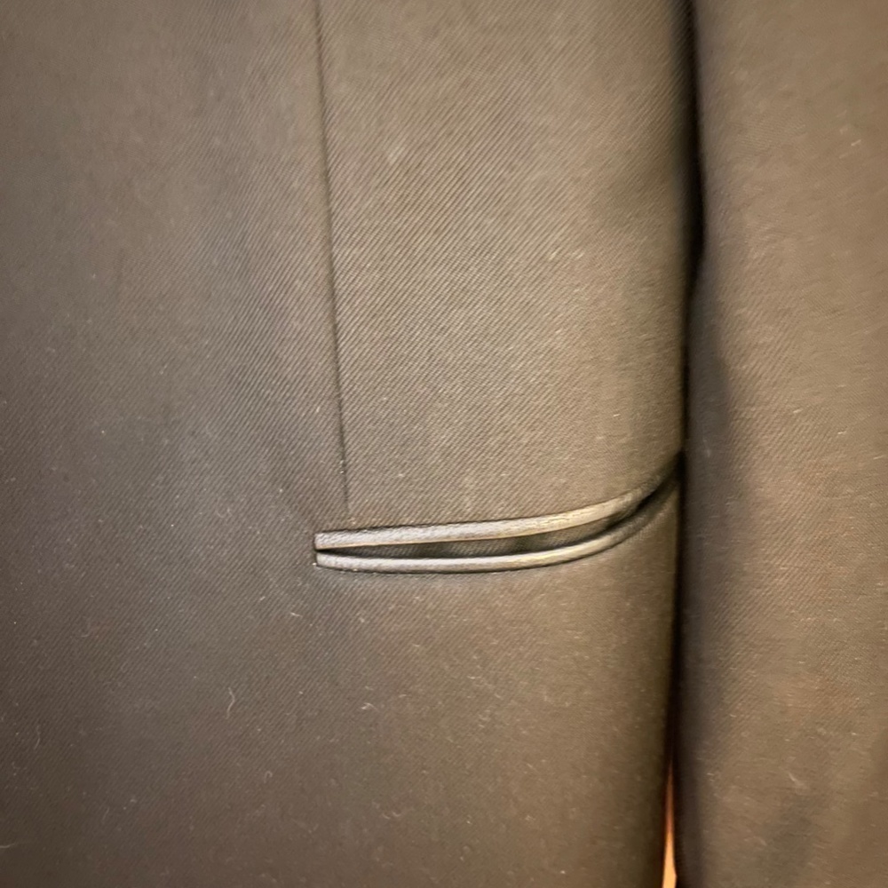 Men's Saint Laurent Black Blazer with Leather Detail EU48 US38 - Picture 4 of 8
